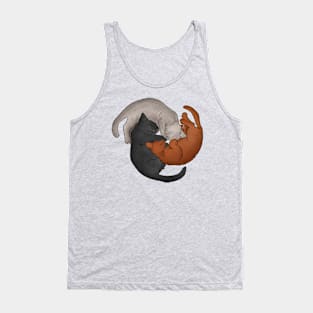 Three Sleeping Cats Tank Top